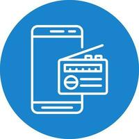 Mobile Radio  Vector Icon Design