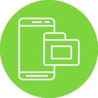 Mobile Folder  Vector Icon Design