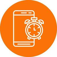 Mobile Alarm  Vector Icon Design