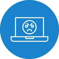 Angry Face  Vector Icon Design