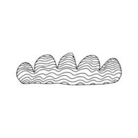Vector ink cloud doodle illustration