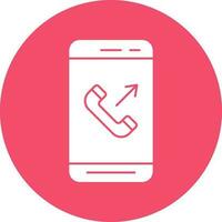 Outgoing Call  Vector Icon Design