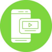 Mobile Video  Vector Icon Design