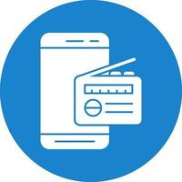 Mobile Radio  Vector Icon Design
