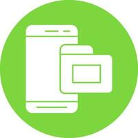 Mobile Folder  Vector Icon Design
