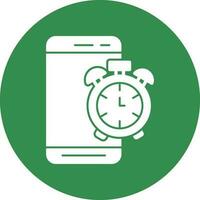 Mobile Alarm  Vector Icon Design