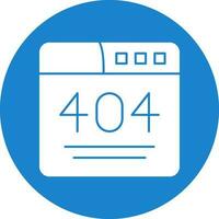 404 Error  Vector Icon Design