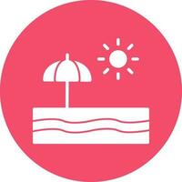 Beach  Vector Icon Design