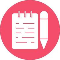 Notepad  Vector Icon Design