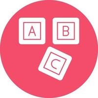 ABC Block  Vector Icon Design