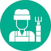 Farmer  Vector Icon Design