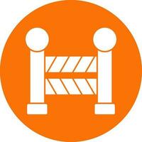 Road Barrier  Vector Icon Design