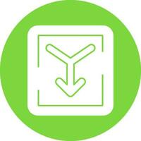 Merge Vector Icon Design