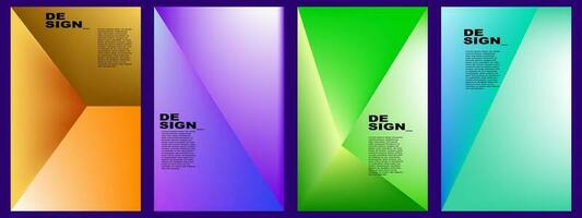 abstract gradient background set vector