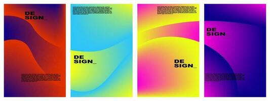 abstract gradient background set for banner, poster, design, template, flyer, brochure, website, etc vector