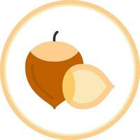 Hazelnut Vector Icon Design