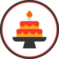 Cake Vector Icon Design