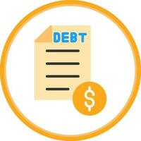 Debt Vector Icon Design