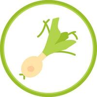 Spring Onion Vector Icon Design