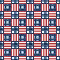 Seamless pattern with USA flag vector