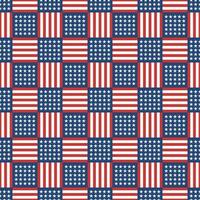 Seamless pattern with USA flag vector