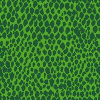 Snake skin seamless pattern in green colors. Hand drawn seamless pattern. Reptile skin pattern for textile. Textured abstract art wild print design. Vector illustration