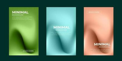 Set of covers design templates with vibrant gradient background. Trendy modern design. Applicable for placards, banners, flyers, presentations, covers and reports. Vector illustration. Eps10