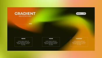 Modern trendy gradient background, colorful abstract liquid 3d shapes. Soft gradient backdrop with place for text. Futuristic design for banner, poster, cover, flyer, presentation, landing page vector