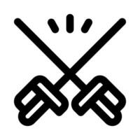 fencing sword icon for your website, mobile, presentation, and logo design. vector