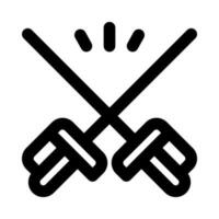 fencing sword icon for your website, mobile, presentation, and logo design. vector