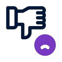 dislike icon for your website, mobile, presentation, and logo design. vector