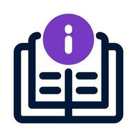 icono de libro para su sitio web, móvil, presentación y diseño de logotipo. vector