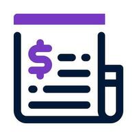 invoice icon for your website, mobile, presentation, and logo design. vector