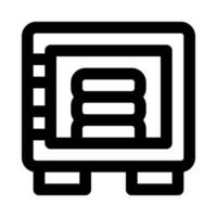 safe box icon for your website, mobile, presentation, and logo design. vector