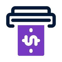 cash machine icon for your website, mobile, presentation, and logo design. vector