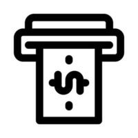 cash machine icon for your website, mobile, presentation, and logo design. vector