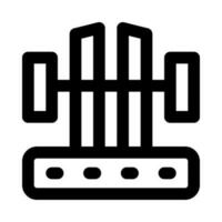 barbell icon for your website, mobile, presentation, and logo design. vector