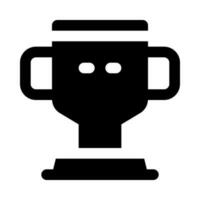 icono de trofeo para su sitio web, móvil, presentación y diseño de logotipo. vector