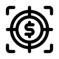 target icon for your website, mobile, presentation, and logo design. vector
