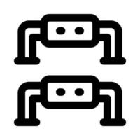push up bar icon for your website, mobile, presentation, and logo design. vector