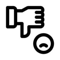 dislike icon for your website, mobile, presentation, and logo design. vector