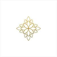 lotus vector icon in trendy flat design