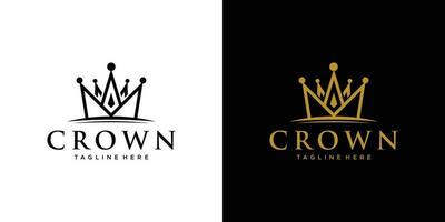 Creative Crown Concept Logo Design Template vector