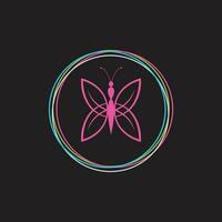 silueta de un mariposa vector icono
