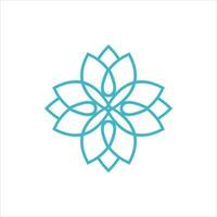 loto vector icono flor icono en de moda plano diseño