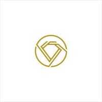 plantilla de diseño de logotipo de concepto de diamante creativo vector