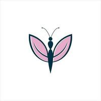 Silhouette of a butterfly vector icon