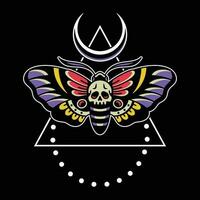 Death moth design, quality design vector. vector
