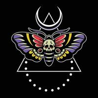 Death moth design, quality design vector. vector