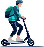 Clean and versatile - An electric scooter vector illustration without background. Perfect for seamless integration into any design project